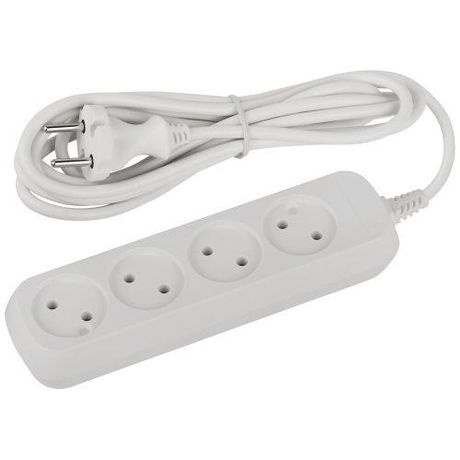 Удлинитель электрический ЭРА UDL-10-430 Greenline 4 розетки без заземления 3м ПВС 2x0.75мм2 | Б0065050