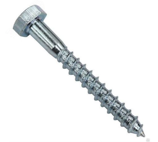 Шуруп DIN571 8х80 c шестигранной головкой оцинкованный (900шт) - 006111 Руфкомплект 306111