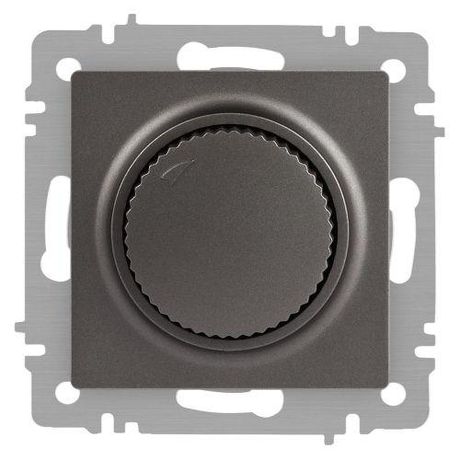 Светорегулятор поворотный СП Accent 6-401-07 600Вт 230В IP20 графит Intro Б0063682 ЭРА