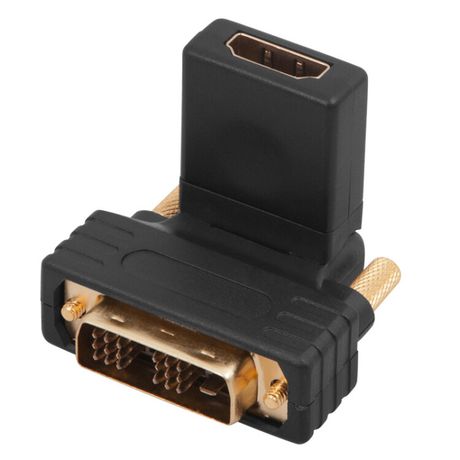 Переходник штекер DVI-D - гнездо HDMI, поворотный | 17-6812 REXANT MEET