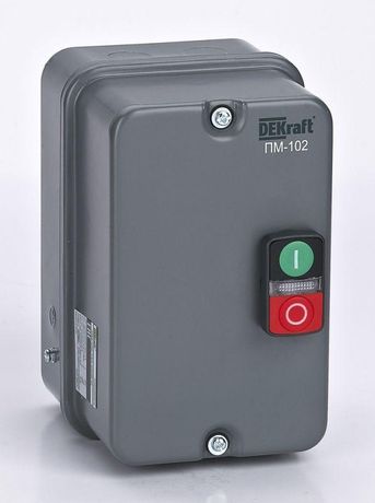 Пускатель электромагнитный 12А AC220/230В 50/60Гц в металлической оболочке | 23624DEK Dekraft APC