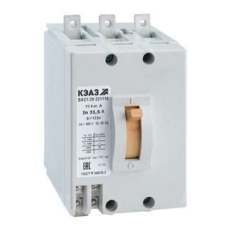 Выключатель автоматический ВА21-29-341810-63А-6Iн-400AC-НР24AC/DC-IP54-У2 (техпредписание)| 284232 | КЭАЗ