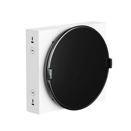 Корпус ArtShell Round встраиваемый силовой круглый 16 модулей, чёрная дверь из закаленного стекла |artshell-r-16p-cb| EKF