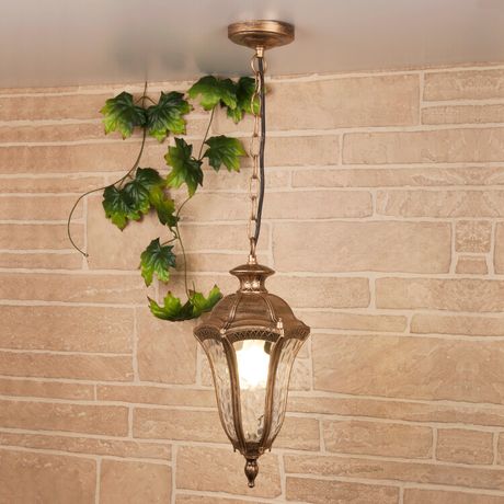 Светильник садово-парковый Draco H черное золото (GL 1010H) подвесной | a043121 Elektrostandard