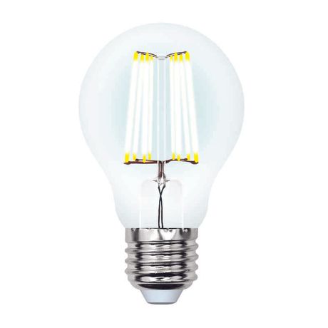 Лампа светодиодная LED-A60-10W/NW/E27 /CL PLS02WH Sky 10Вт грушевидная прозрачная 4000К нейтр. бел. E27 (упак. картон) Uniel UL-00002626