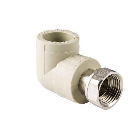 Угольник с накидной гайкой PPR 20х1/2 сер. RTP 15829