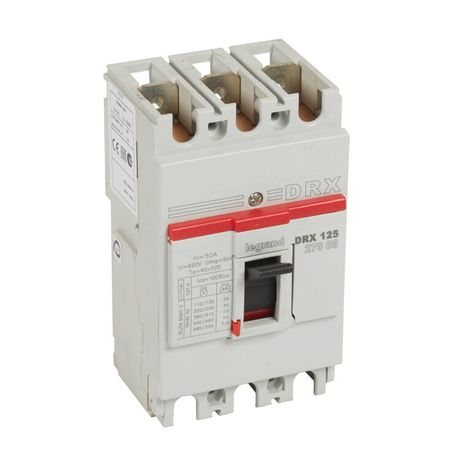 Выключатель автоматический 3п 50А 10кА DRX125 термомагнитн. расцеп. Leg 027005 Legrand