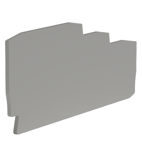 Крышка для трехуровневой клеммы на 2,5 кв.мм | ZEFT251GR DKC ДКС