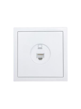 Розетка компьютерная 1-мест. СП ZIMA кат.5 бел. LEZARD 704-0288-139