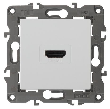 Розетка HDMI, Эра Elegance, белый, 14-3114-01 - Б0034332