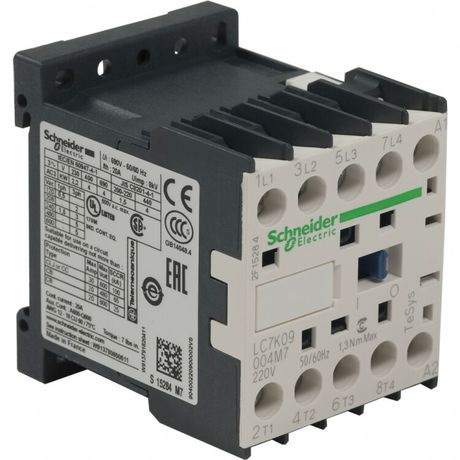 КОНТАКТОР БЕСШУМНЫЙ K 4Р (4 НО),AC1 25 A,220V 50/60 ГЦ,ЗАЖИМ ПОД ВИНТ | LC7K09004M7 Schneider Electric APC