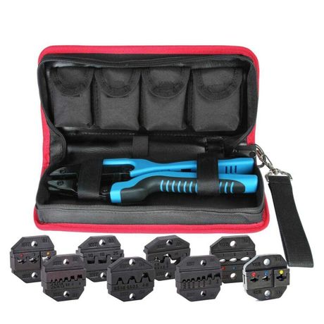 Пресс-клещи в прочной тканевой сумке с набором номерных матриц КВТ - 83348