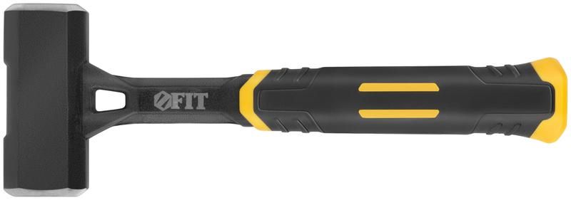 Кувалда кованая цельнометаллическая, пластиковая прорезиненная ручка 1 кг - 45270 РОС