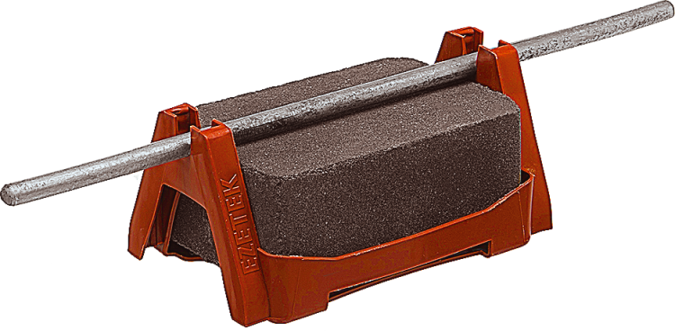 Держатель проводника круглого 8 мм для плоской кровли, пластик с бетоном|91050|Ezetek