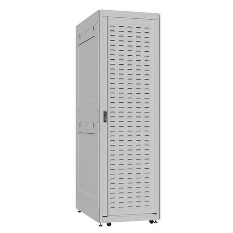 Шкаф серверный 52U 800х1200 передняя дверь: протект IP41. задняя двустворчатая перфорированная IP20. боковые панели: глухой металл. цвет: серый RAL7035 - EX 8252.7641 SYSMATRIX