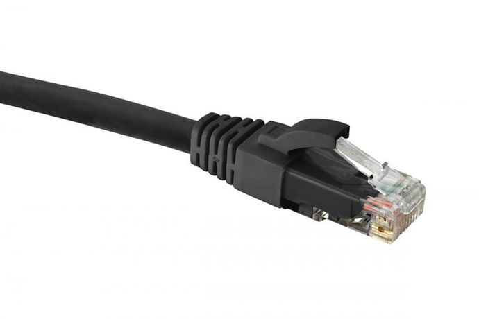 Шнур коммутационный категории 6 U/UTP LSZH нг(A)-HFLTx 1.5м черный - 21D-U6-1EBL Eurolan