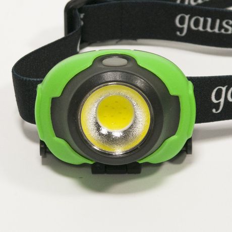Фонарь светодиодный налобный 3 Вт 120 лм Черный IP42 на батарейках 3xААА GFL Gauss - GF302