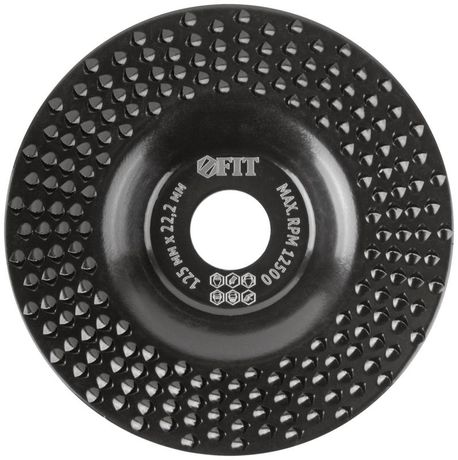 Диск обдирочный по дереву, плоский, посадочный диаметр 22,2 мм, 125 грубая насечка - 39527 РОС