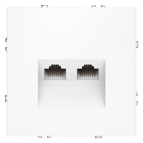 Розетка компьютерная 2-м СП S70 RJ45 + кат.6 механизм бел. матов. Voltum VLS060202 Voltum арт. VLS060202