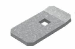 Прижим лестничного лотка ЛКР, толщ. 4,0 мм, гальван. цинк, 841302 | ПЛКР-4,0-ЭЦ Ostec