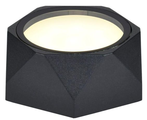 Светильник уличный декоративный для наружного освещения 5304 потолочный под лампу GX53 IP65 черный - LT-UPU0-5304-GX53-1-K02 IEK