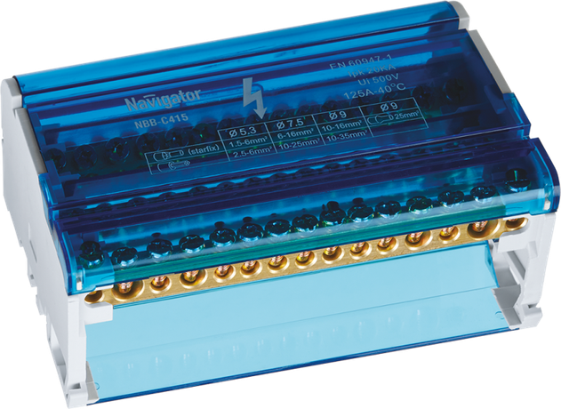 Шина нулевая 71 240 NBB-C415 (1шт/упак) |71240 |Navigator 17684