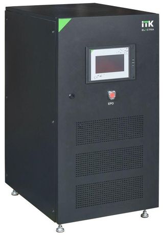 Источник бесперебойного питания Online 20000 ВА/18000 Вт 3ф с выходным трансформатором 360-384VDC без АКБ сенсорным экраном - EOB-0020KVA-3-000-T IEK