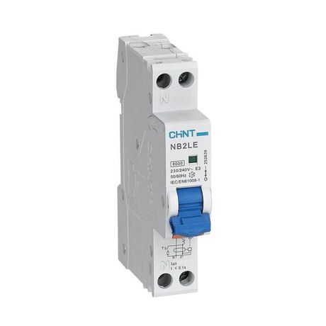 Выключатель автоматический дифференциального тока NB2LE 1P+N 20A 30mA 1мод., х-ка B, электронный тип AС, 6kA (R) | 689013 CHINT