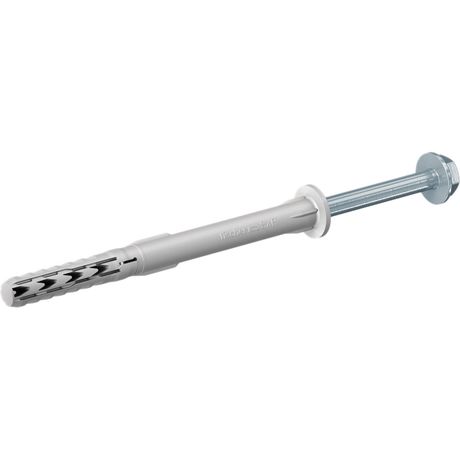 Дюбель фасадный с шурупом 10х260 SXR FUS цилиндрический бортик, нейлон, шестигранная головка (50шт) - 46338 Fisher