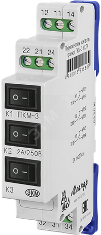 Переключатель контактов тройной ПКМ-3 АС250В УХЛ4, 2А - 4640016938889 Меандр