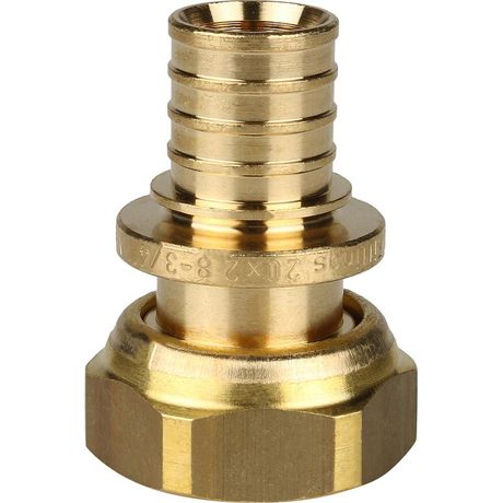 Переходник с накидной гайкой 20xG 3/4 для труб из сшитого полиэтилена аксиальный - SFA-0019-002034 STOUT RG008P0UDAUDC2