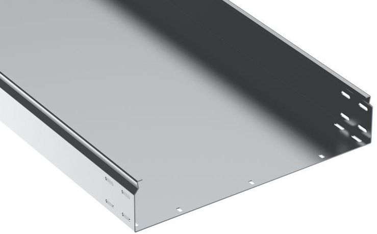 Лоток листовой неперфорированный ESCA 7 100х500 L2000 сталь 1.5мм IEK CLN10-100-500-150-2