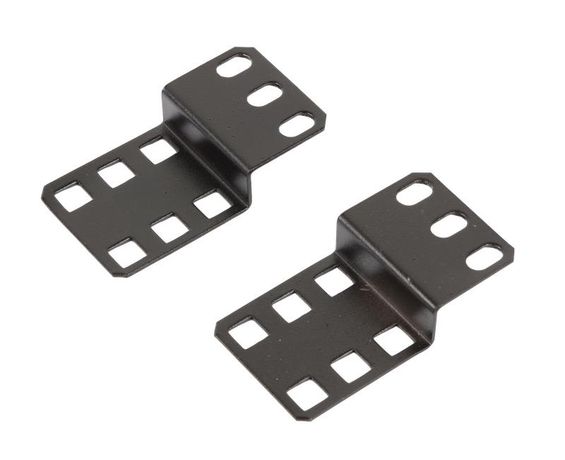 Комплект кронштейнов с крепежом для бокового крепления блоков розеток и шин заземления черн. TLK TLK-BRACK-SIDE-2-BK ЭКО35230