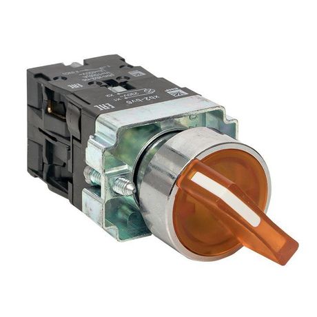 Переключатель BD21 2P c желтой подстветкой 230В NO PROxima | xb2-bk21-y-230 EKF