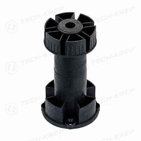 Ножка цокольная Н100 95-125мм с 1 клипсой пластик. черн. (уп.2шт)Tech-Krep/Zitar 129970