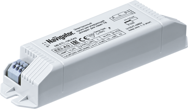 Электронный пускорегулирующий аппарат ЭПРА ЛЛ 1х36 встраиваемый - 94427 NB-ETL Navigator 17051