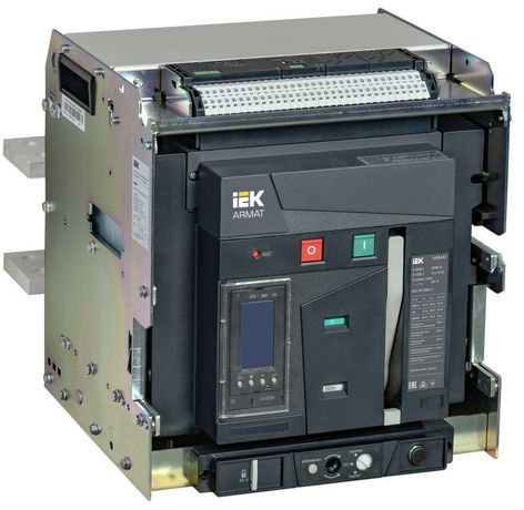 Выключатель автоматический воздушный ARMAT выдвижного исполнения 3P типоразмер E 85кА 3200А расцепитель TY с комплектом аксессуаров 220В: мотор привод катушка включения отключения - AR-ACB-3VE-085-3200A-TYCF IEK