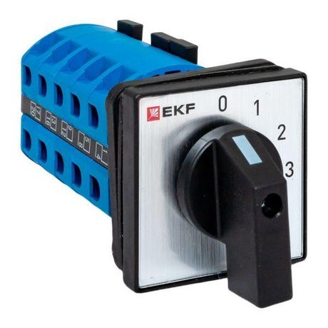 Переключатель кулачковый ПК-1-102 25А 2P «0-1-2-3» IP65 | pk-1-102-25-65 EKF