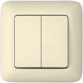 Выключатель 2-кл. СП Прима 6А IP20 сл. кость (опт. упак.) SchE S56-043-S APC