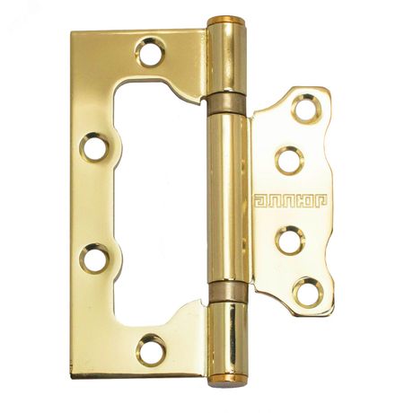 Петля дверная накладная без врезки 2шт АЛЛЮР 100х75 2BB BP латунь - 1044 ПТК