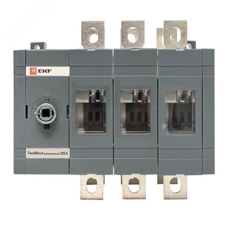 Рубильник 250A 3P реверсивный без рукоятки управления TwinBlock EKF | tb-s-250-3p-rev