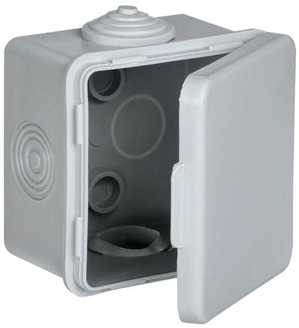 Коробка распределительная КМ 65х65х50мм о/к IP54 4 вв. (7035) GENERICA - UKO31-065-065-050-K03-54 IEK