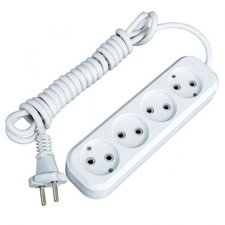 Удлинитель Эксперт 4 гнезда 2 метра 10А/2.2кВт без заземления ПВС 2х0.75 PROxima - UBA10-275-4-02 EKF