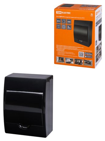 Бокс пластиковый навесной ЩРН-П-6 модулей IP41, Антрацит | SQ0901-0901 TDM