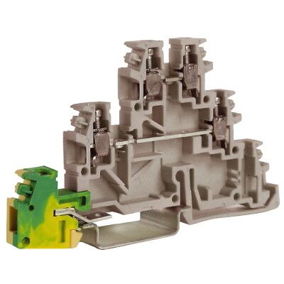 Клемма для заземл. TDE. 2GR сер. 2. 5кв. мм DKC ZTL500GR ДКС