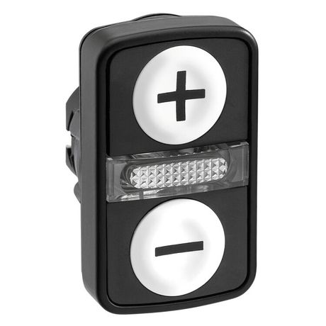 ГОЛОВКА КНОПКИ ДВОЙНАЯ С МАРКИРОВК + LED ZB5AW7A1715 | Schneider Electric