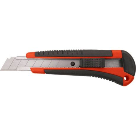 Нож технический "Тренд" 18мм усилен. прорезиненный КУРС 10174