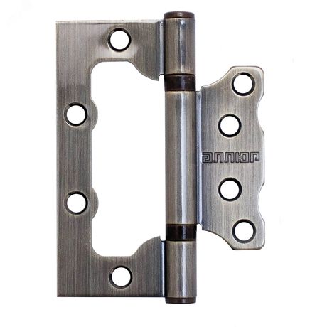 Петля дверная накладная без врезки 2шт АЛЛЮР 100х75 2BB AB бронза - 1042 ПТК