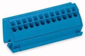 Блок сборных шин 4мм с фронтальным подключением син. (уп.10шт) WAGO 812-104