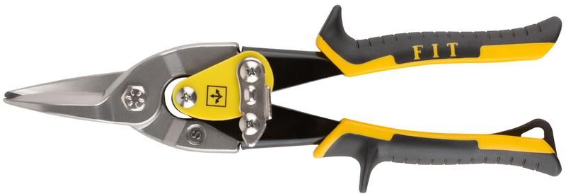 Ножницы по металлу усиленные CrMo Профи, прорезиненные ручки, прямые 250 мм - 41578 РОС